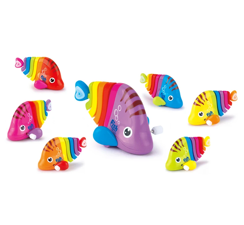 
New design China factory hot sale baby toys funny colorful fish wind up toys for kids TK-WUT055 