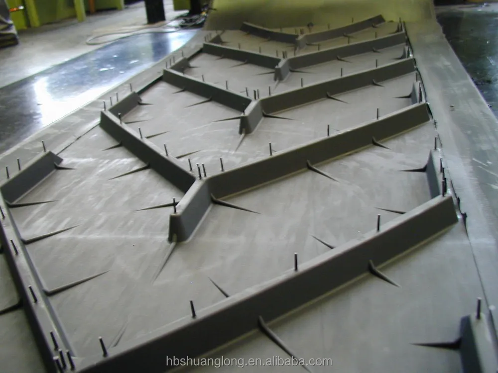 V-shape U-shape herringbone patterned conveyor belt/chevron conveyor belt