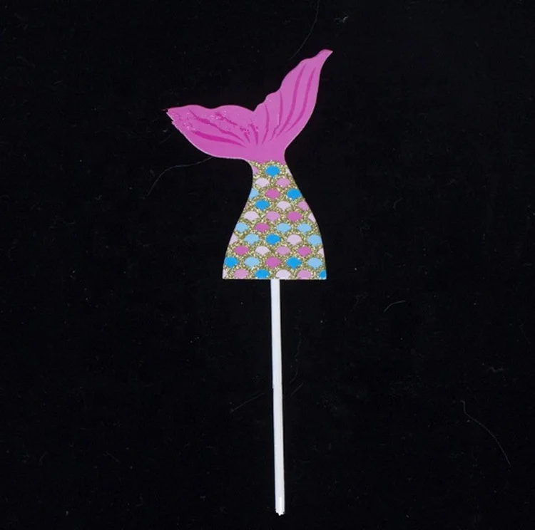 
Mermaid Series Mermaid Tail Starfish Coral Seahorse Cake Topper Party Supplies Wedding Birthday Cake Decoration cupcake Toppers 