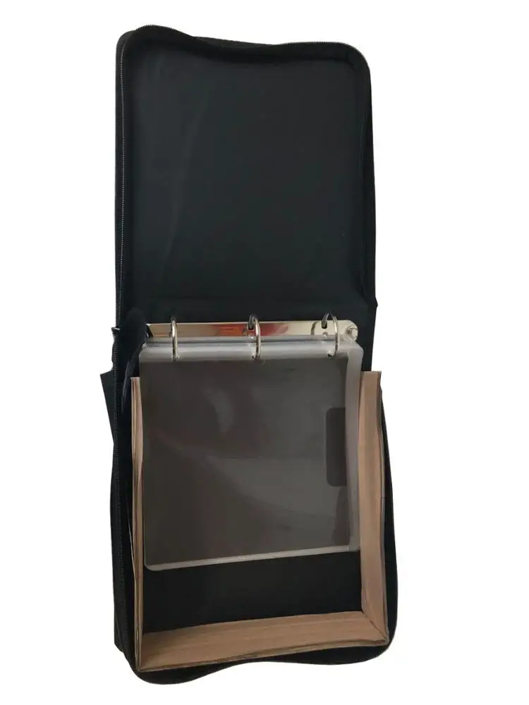 wholesale high quality liquorice dot storage folder fashion design cd case