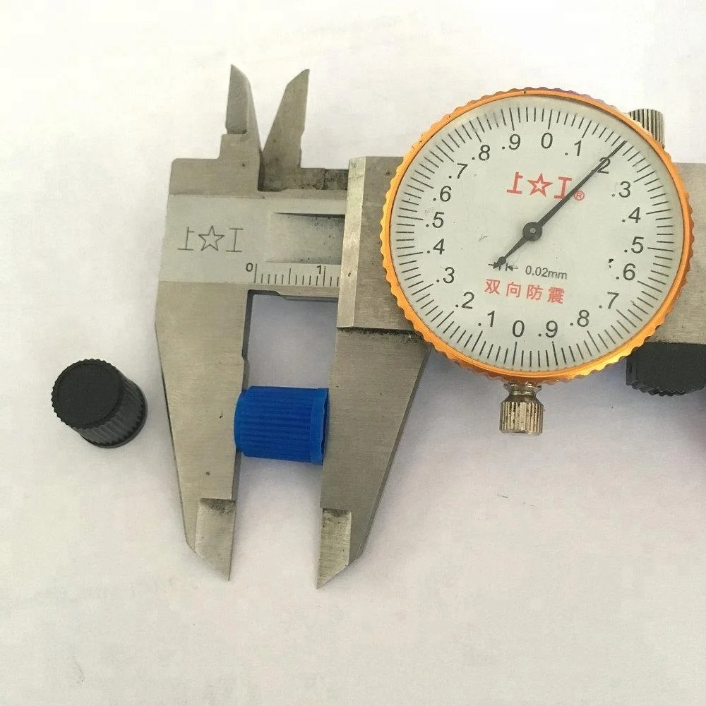 
Tyre valve cap .plastic ,blue cap 