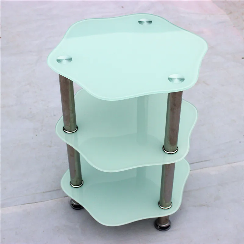 three floors glass dining table mini tea table