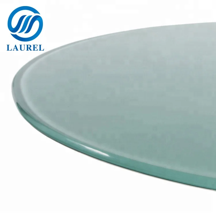 8mm10mm 12mm beveled edge tempered glass table tops with CE&ISO&CCC certificate
