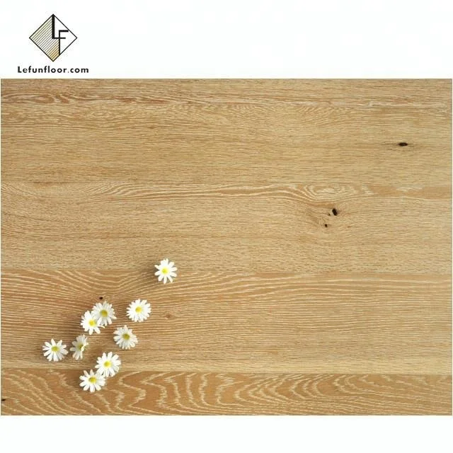 wide plank white wash oak engineered timber flooring