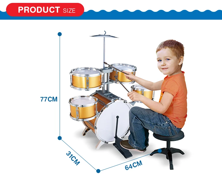 plastic musical instrument entertainment toy jazz drum set prices for children