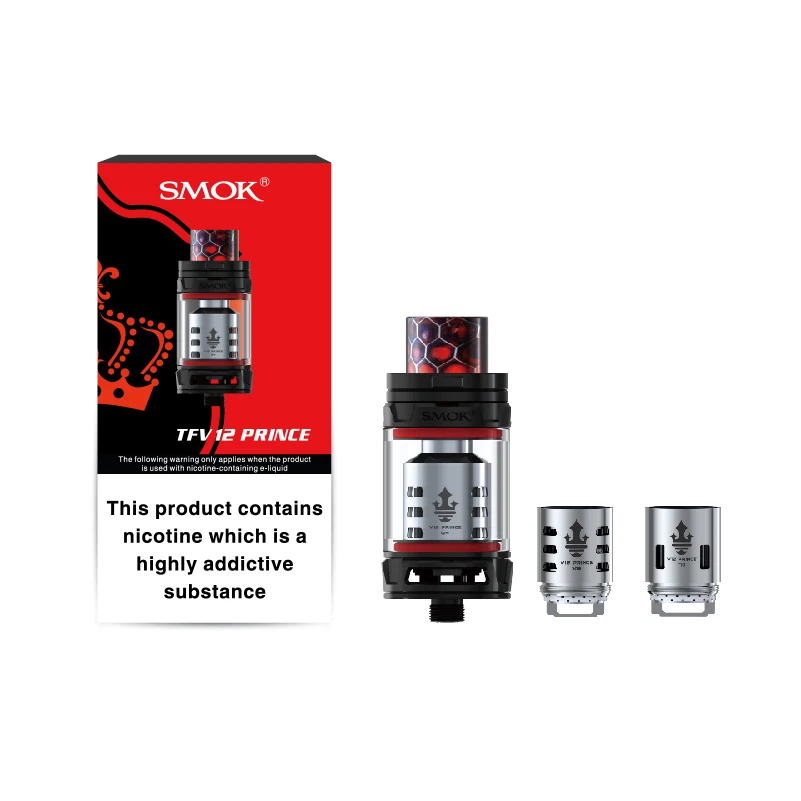 
Massive vapor TFV12 Prince tank SMOK newest vape tank with V12 Prince-Q4, V12 Prince-X6 and V12 Prince-T10 coil 