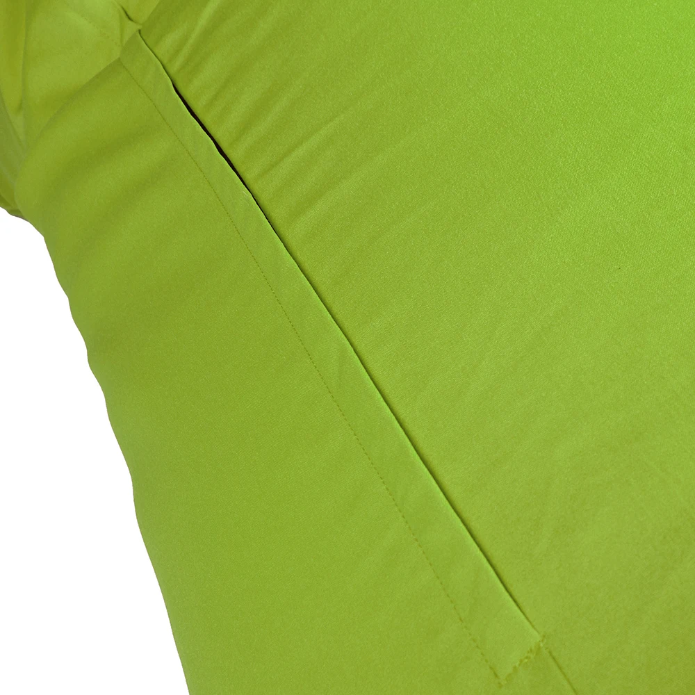 Modern Design Green Chaise Lounge UV and Stain Resistant Beanbag Chair with Beans Filling wholesale