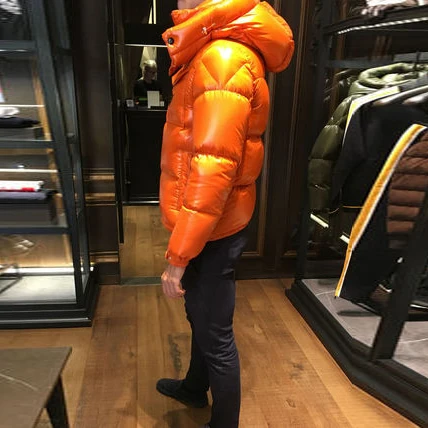 Новинка 2020, оптовая продажа, Мужская зимняя блестящая куртка на утином пуху, тканая ветрозащитная дышащая стеганая куртка с пузырьками