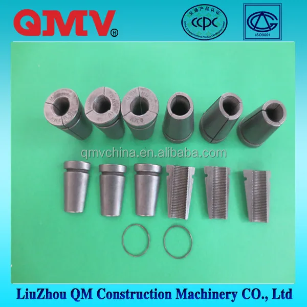 High quality post tension wedges grips clamp for prestressed prestressing steel wire strand with free shipping