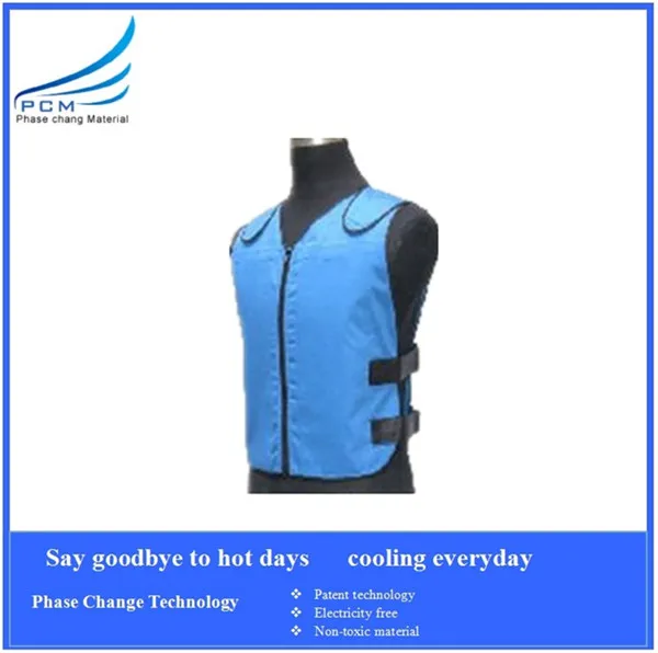 PCM material cool vest for work fire retardant resistant in high temperature working place