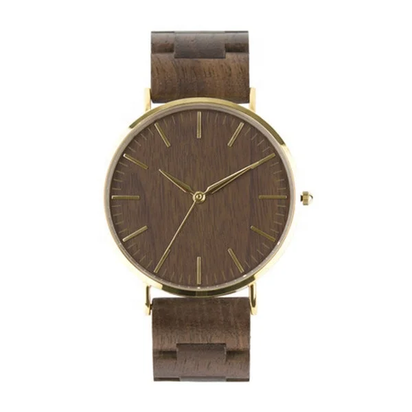 New Arrival Fashion Leisure Wrist Eco-friendly Handcrafted Natural Wood Wrist Quartz Watches For Men Women