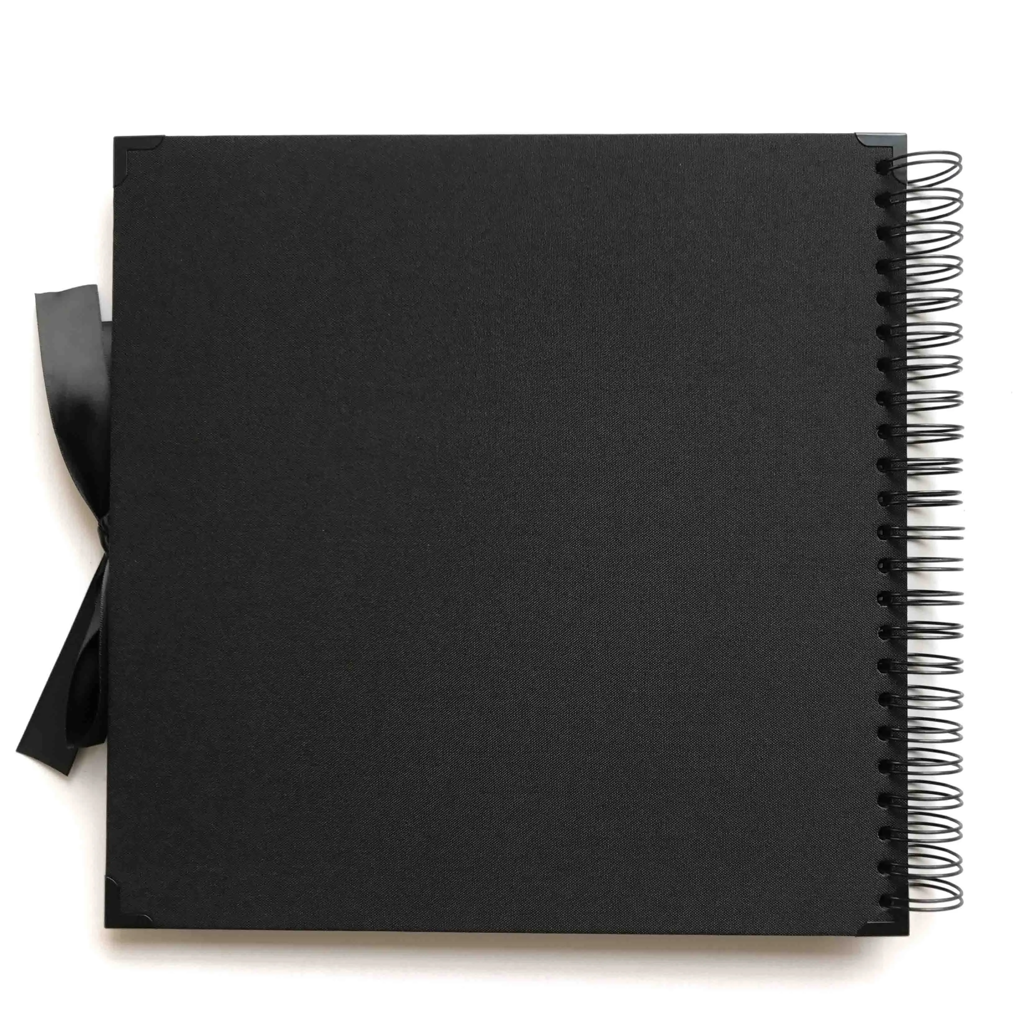 12x12 Black Album (black box), Black Paper Album (80 pages),  Paper Scrapbook (12 stickers)