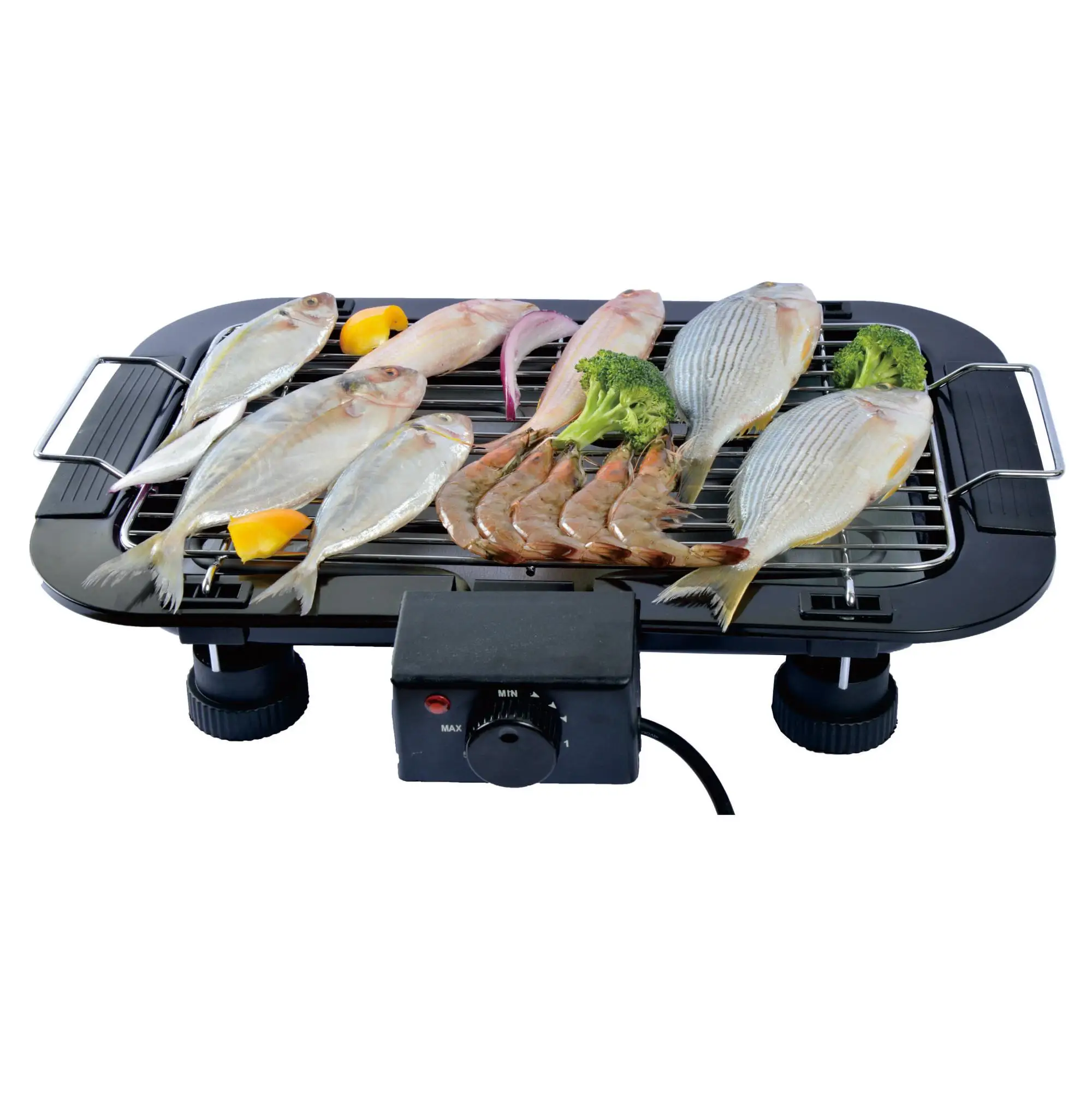Thermostat Grill Height Adjustable BBQ Electric Barbecue Grill