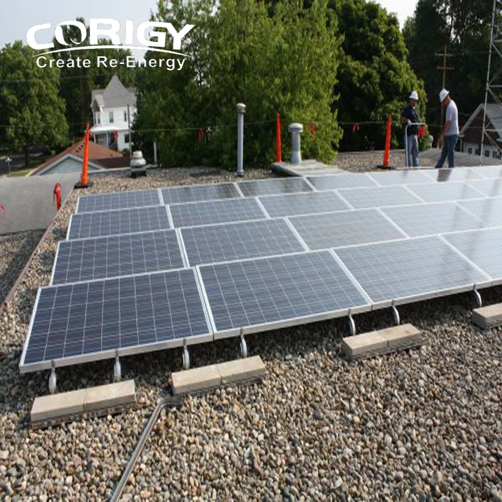 Waterproof Pv Structure System Flat Roof Portable Solar Panel Mounting