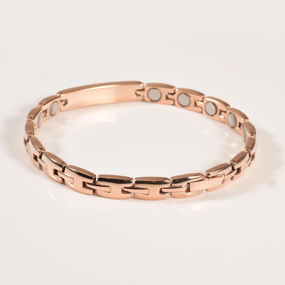 Wollet 2000 Gauss Adjustable Pain Relief Therapy 316L Stainless Steel Japanese Magnetic Bracelet For Men Women Jewelry