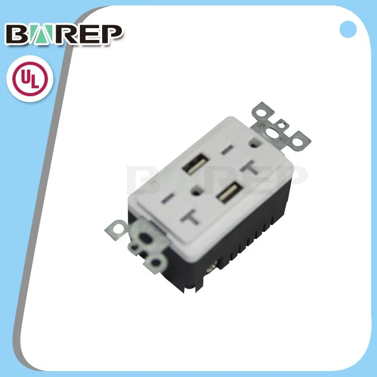BAS15-2USB ul general purpose points residential USB connector
