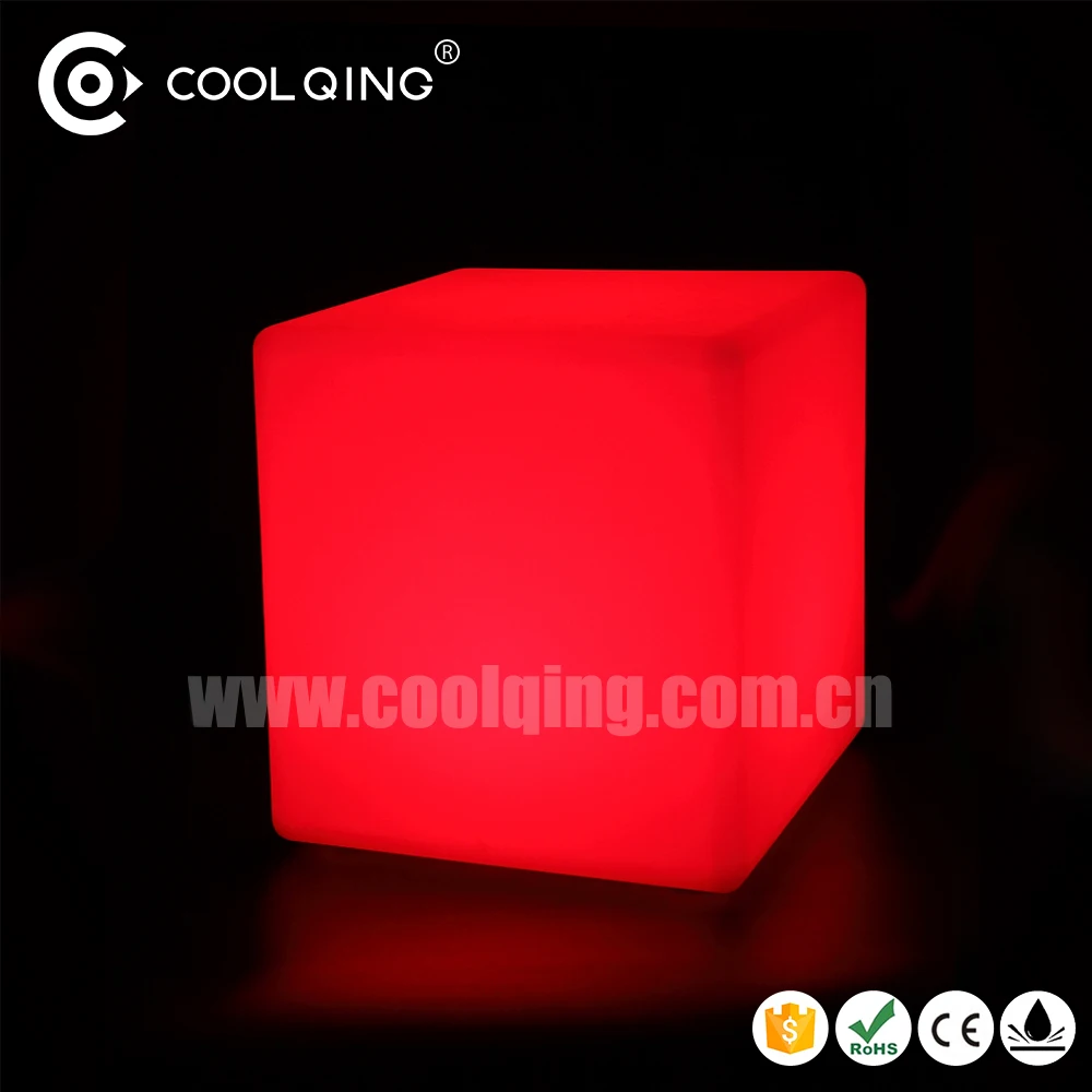 Lighted Cube Stool led Light up cube Decorative LED bar cube