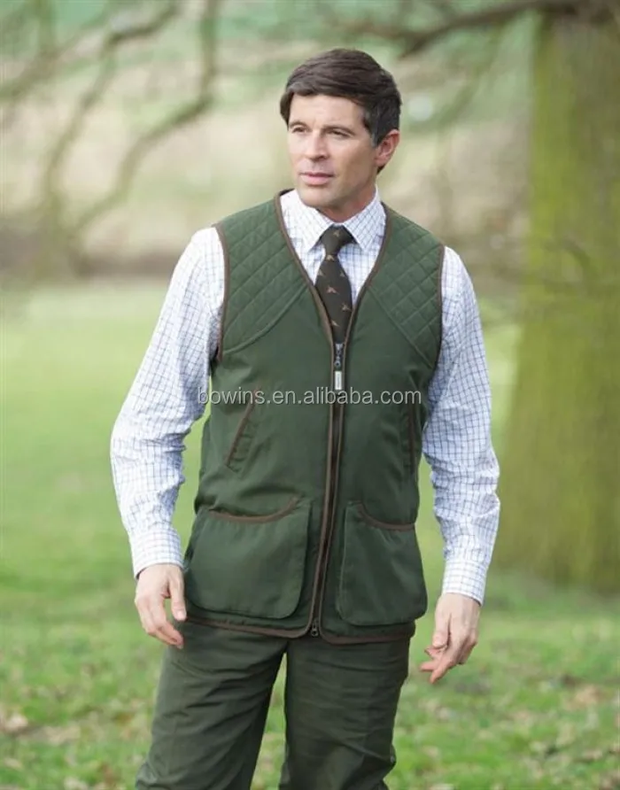 windproof highly breathable hunting green hunting shooting vest