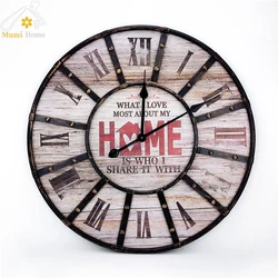 Antique Wooden Wall Clock Wholesale distressed wood wall clock