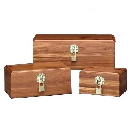 Brass Cremation Urn Cedar Pet Urn for Animals