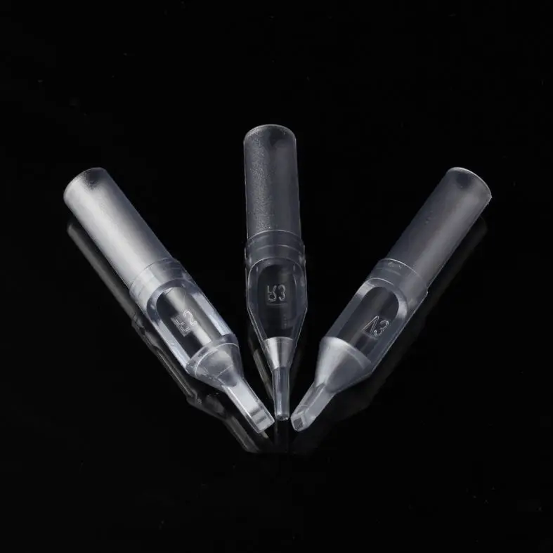 
2019 wholesale transparent grey disposable tattoo tip 