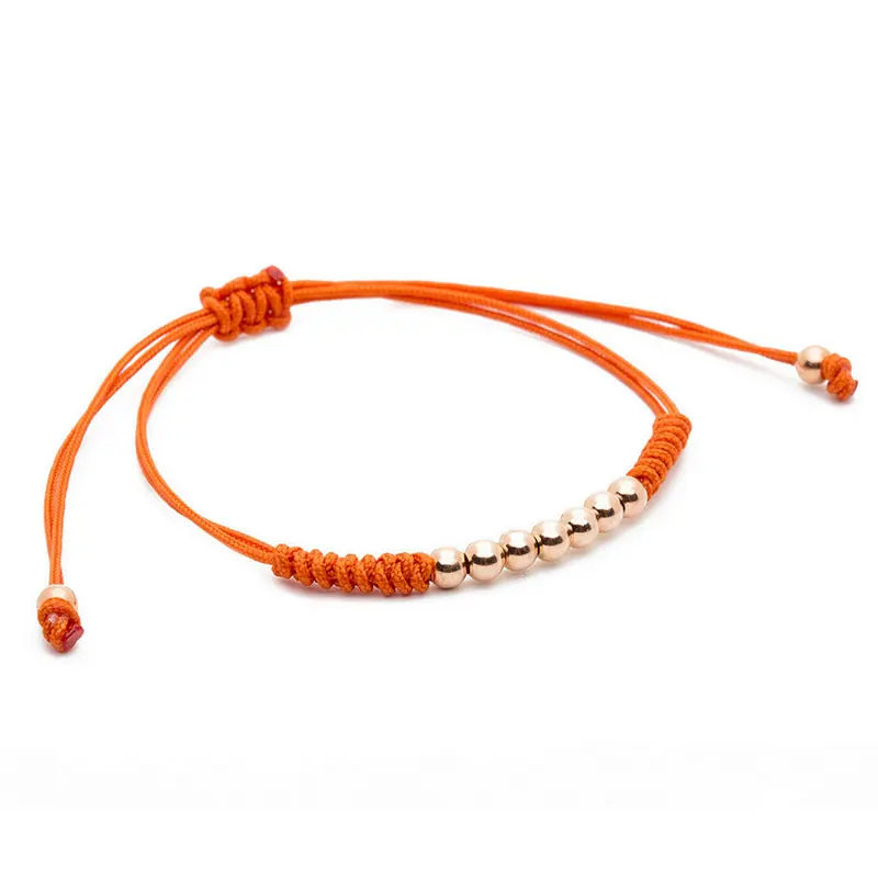 Миниатюрные шарики браслет грани серебряный шар с раздвижным узлом