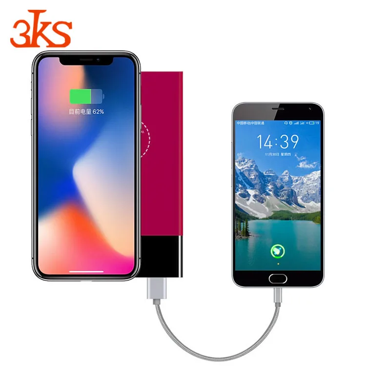 Универсальный Совместимость 10000 мАч беспроводной Быстрая Зарядка Power Bank Ци Стандартный