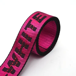 Высококачественная плотная лента, жаккардовая плетеная нейлоновая тесьма