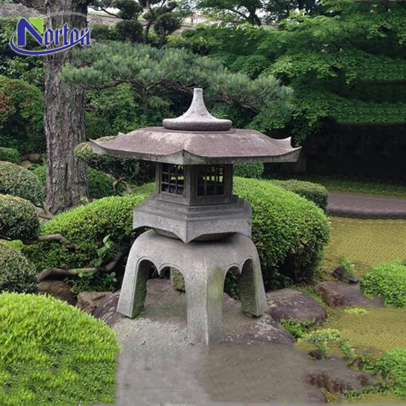 Уникальный Дизайн Открытый гранитный орнамент желтый искусственный мрамор каменный фонарь Современный японский китайский стиль пластиковый сад распродажа