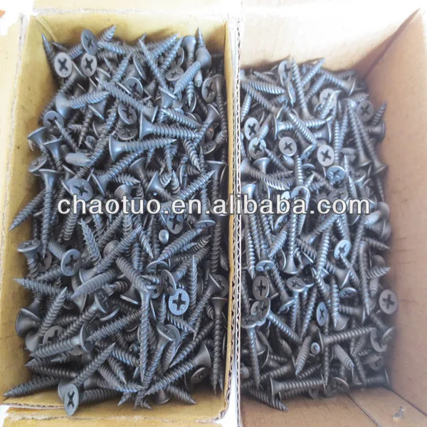 bugle head black drywall screw