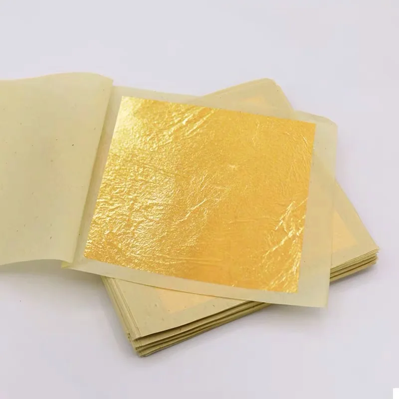  Xuqi 24k листья из натуральной золотой фольги для