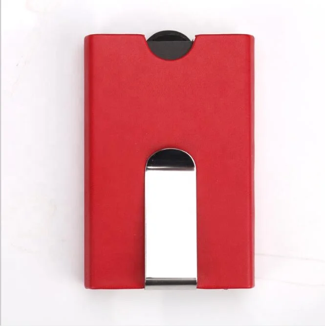 
Guangzhou debit credit card holder case minimalist wallet pull tab RFID blocking customised OEM card holders with money clip 