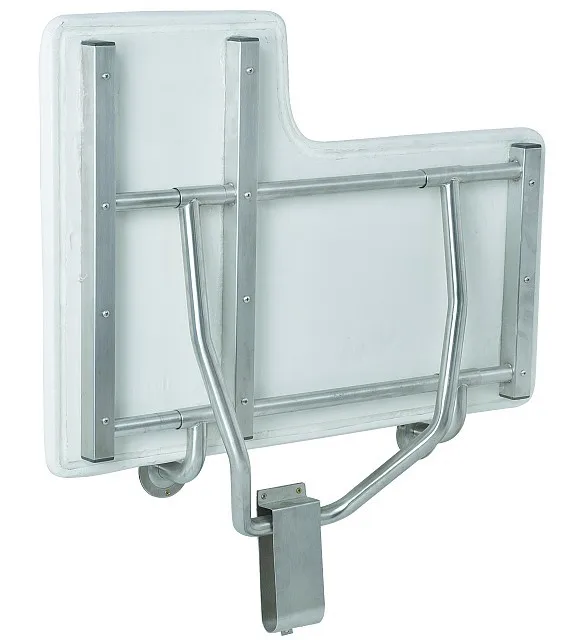 
folding shower seat with wall bracket phenolic material 