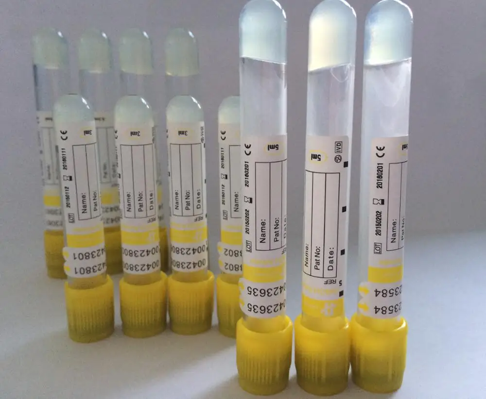 
Disposable use blood collection tube GEL&Clot additives 4ml 13x75 ISO13485 CE 