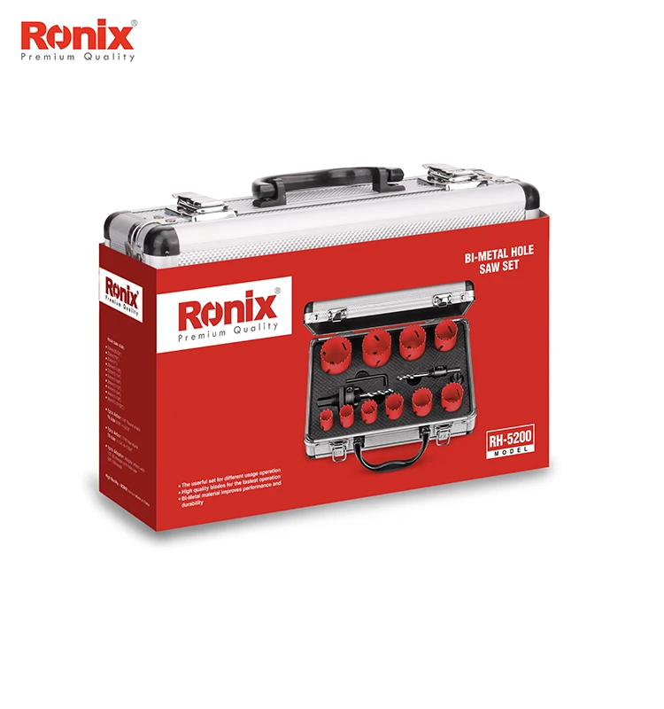 Биметаллическая кольцевая пила Ronix набор высококачественных лезвий для быстрой работы модели