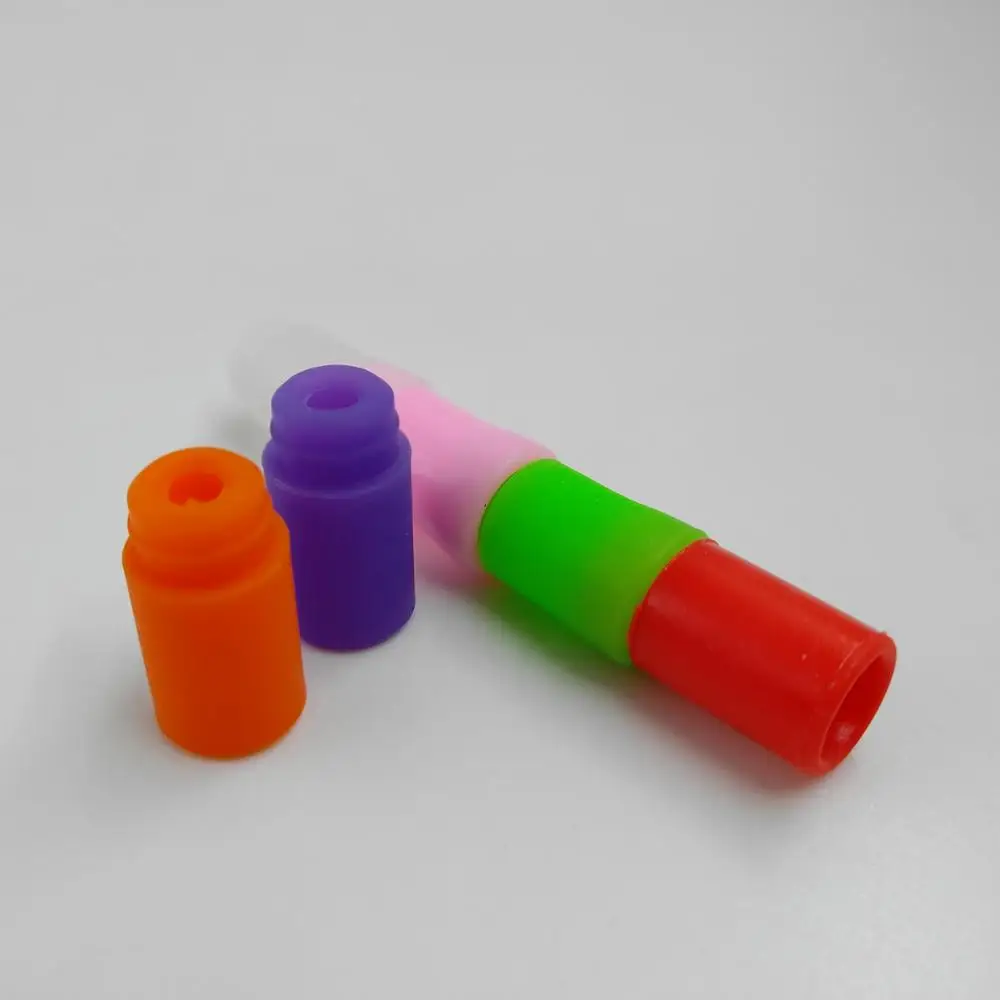 Disposable silicone 510 drip tips colored e-cig rubber mouthpiece tip