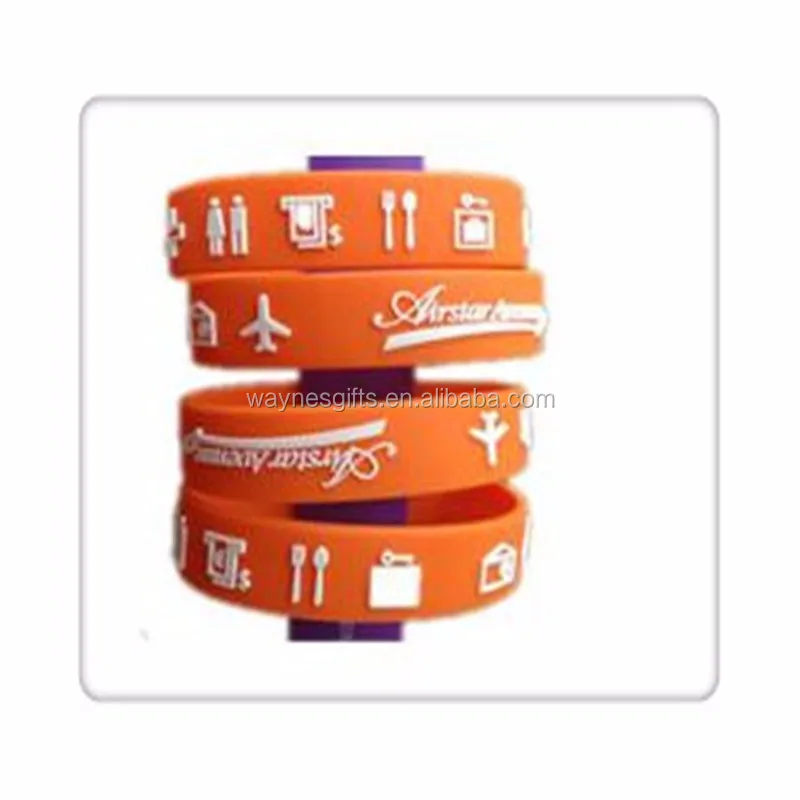 Силиконовые рельефные браслеты с индивидуальным логотипом для рекламы