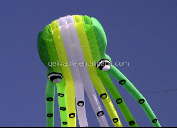 3D Soft Parafoil  Octopus Kites 15m no Frame big kite Perfect for Beach Park Outdoor Fun