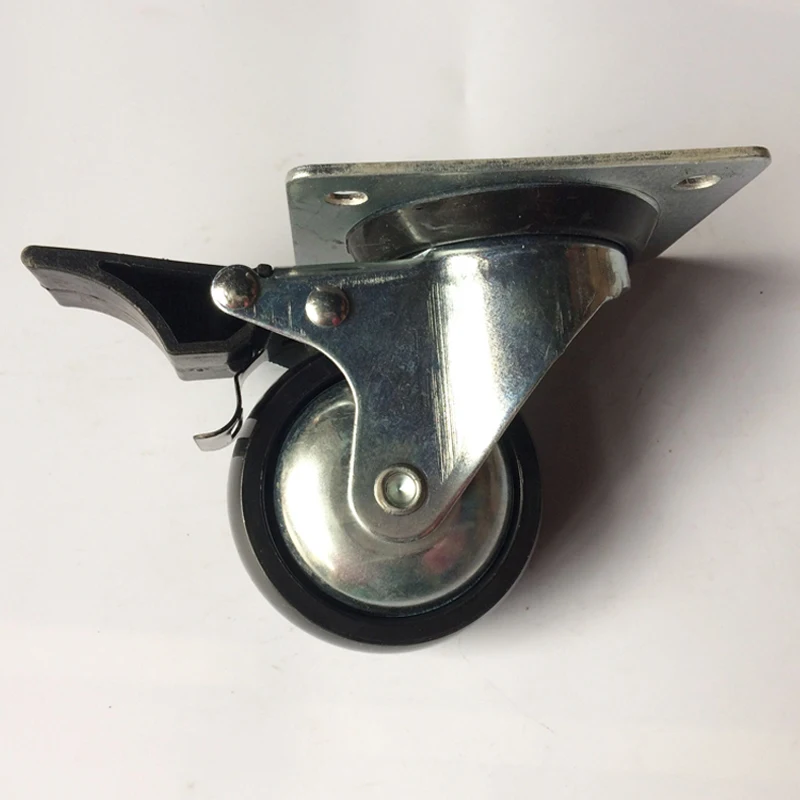  Черное нейлоновое охлаждающее оборудование JQ Caster 3 дюйма фиксирующее роликовое колесо для морозильной
