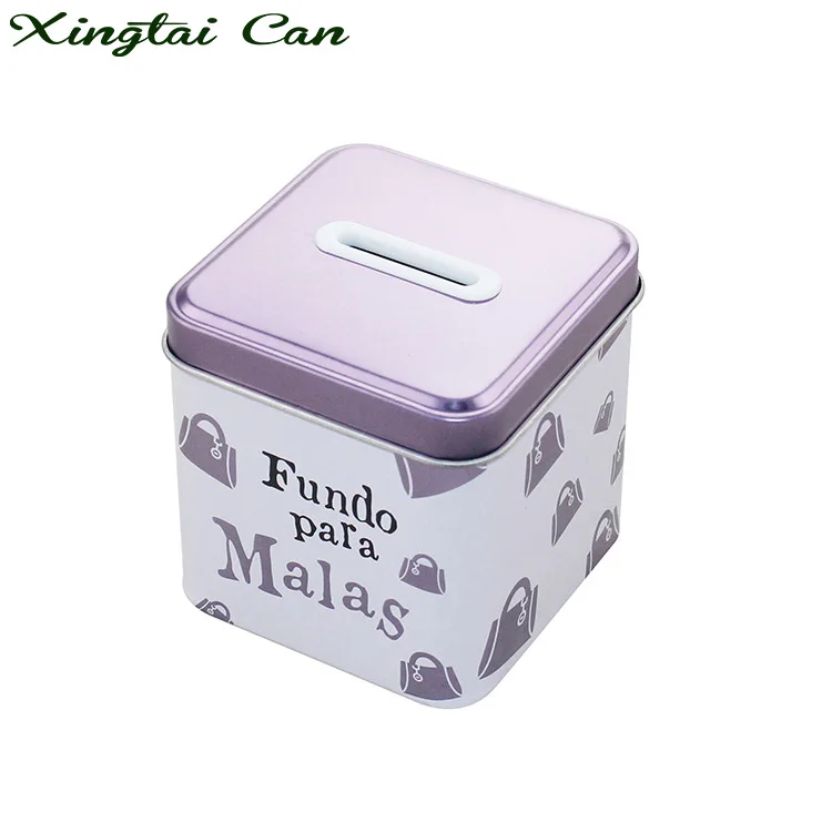 
Special design lovely candy piggy bank tin for kids 