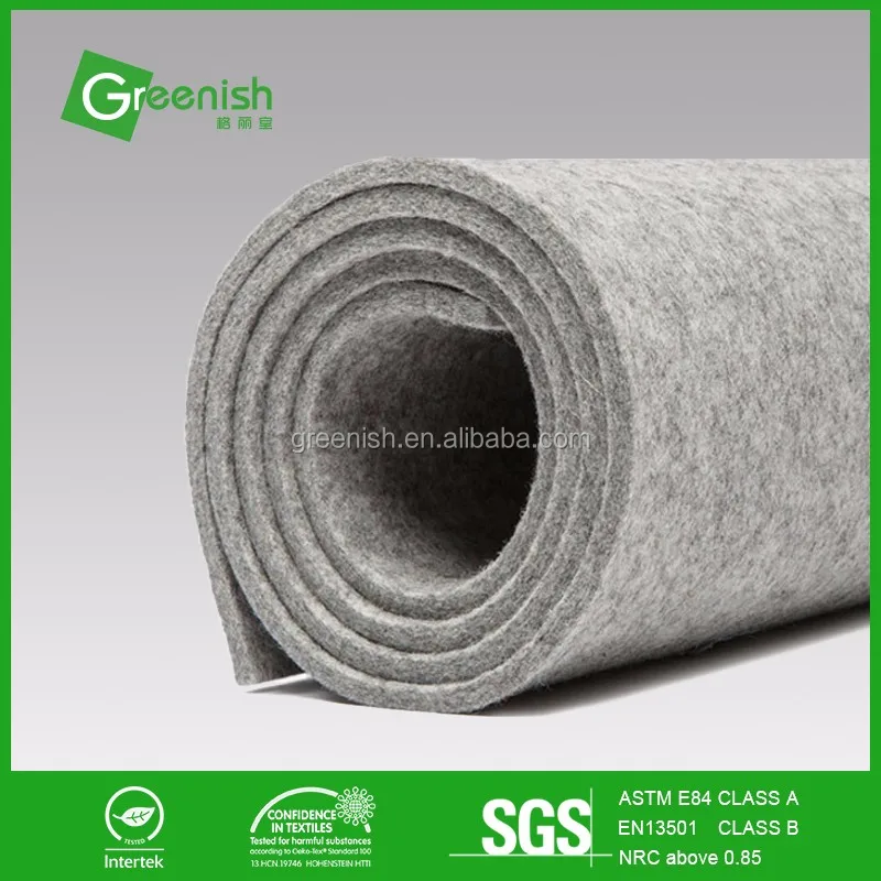High quality recycled polyester fiber acoustic felt