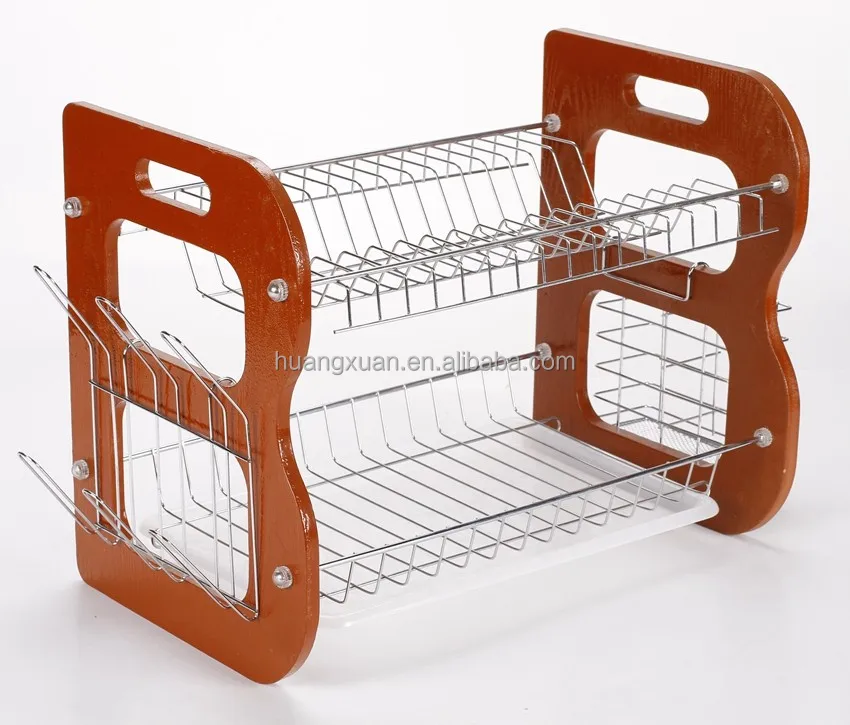 
multifunctional stainless steel kitchen plate rack over the sink WL241 