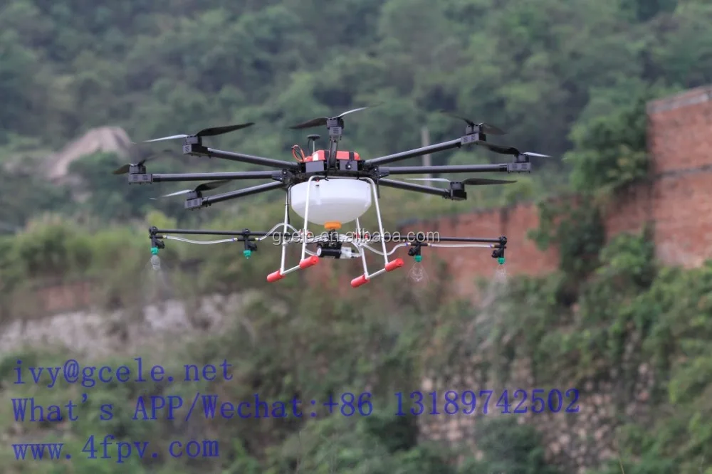 8 rotors Octocopter drones Octocopter agricultural Drones 10KG UAV for farm forest