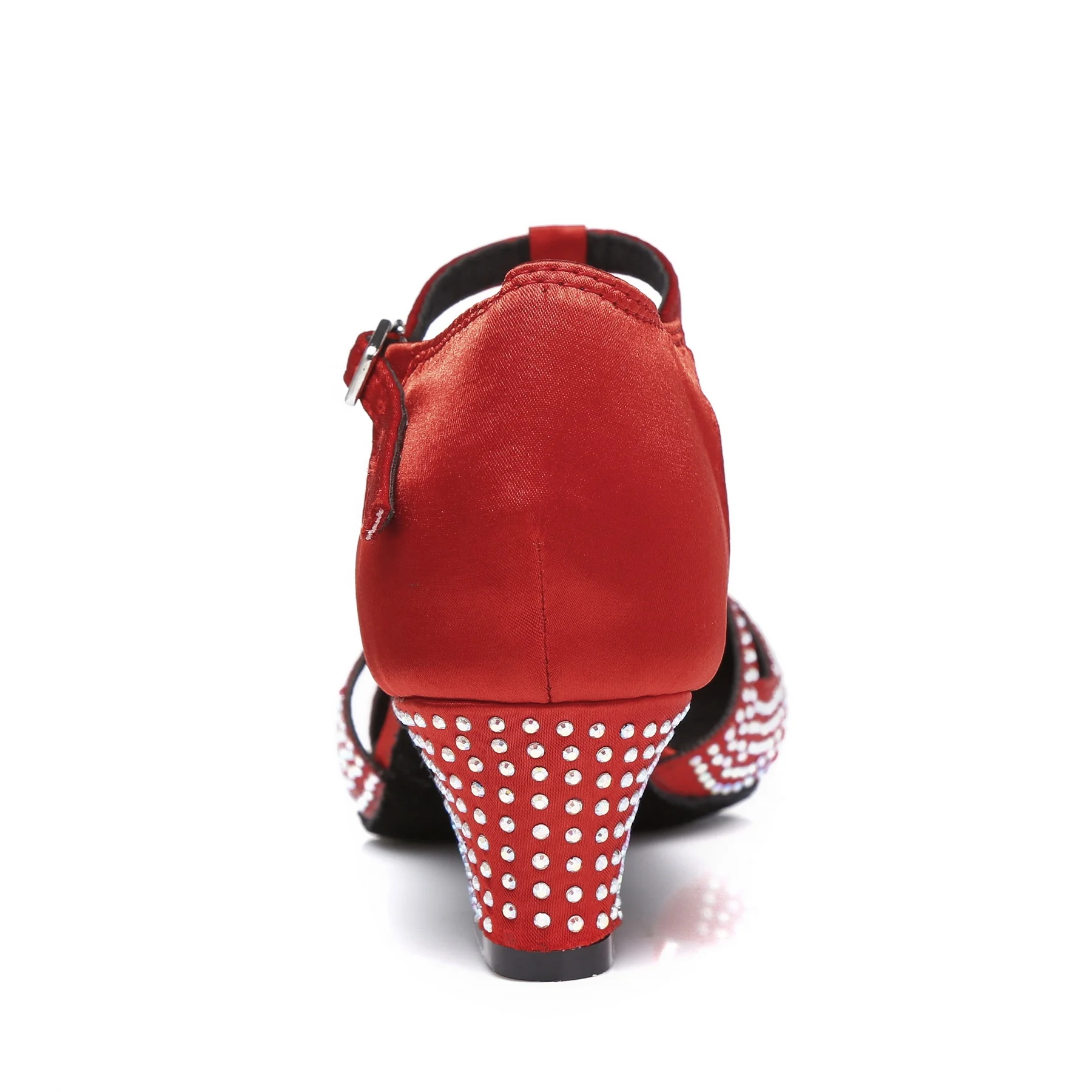
New Salsa shoes L348 satin + rhinestone different with high ladies Latin dance shoes 