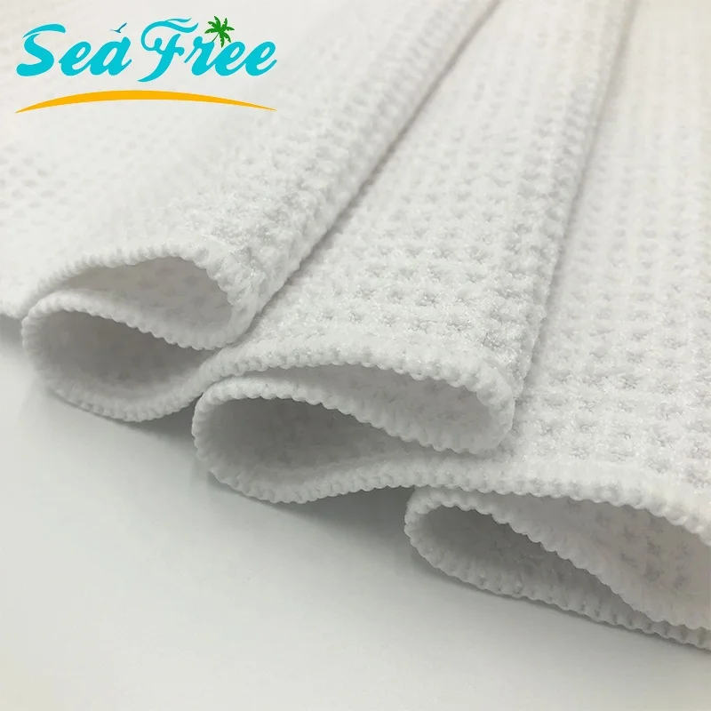 2019 Honeycomb Golf Towels 400gsm Custom Logo microfiber Gym Sport Bath Wholesale Beach Towel For Family Use
