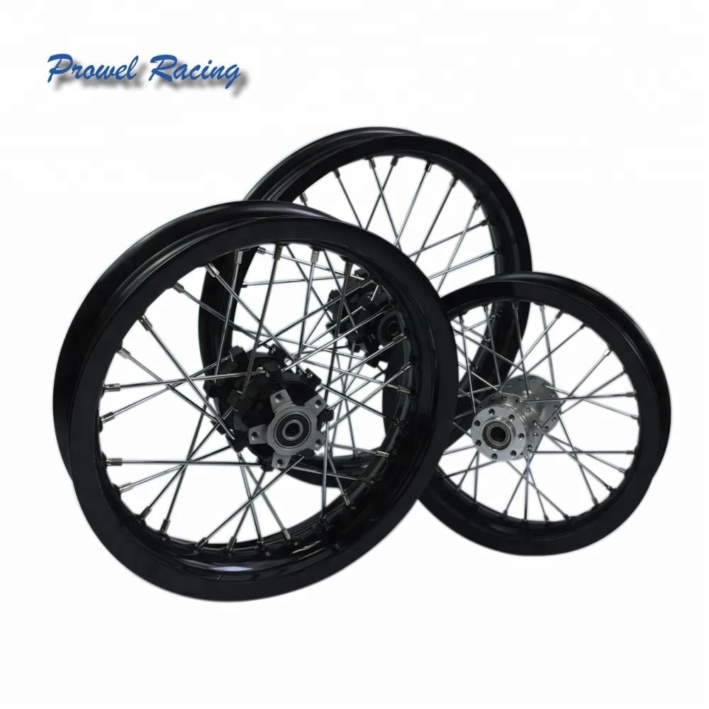 motorcycle 1.60x12 aluminum alloy wheel set for pit bike