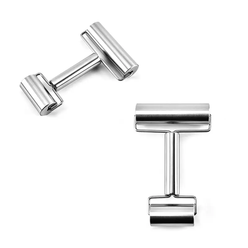 Распродажа, двухголовочная Скалка, антипригарная скалка для пельменей из нержавеющей стали