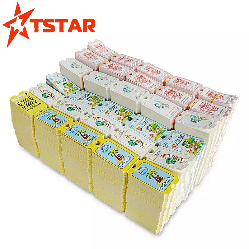 Wholesale custom printed arcade game raffle redemption lottery tickets for arcade games