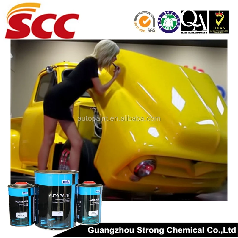 UN-S18 UNIC 2K Bright yellow auto base paint