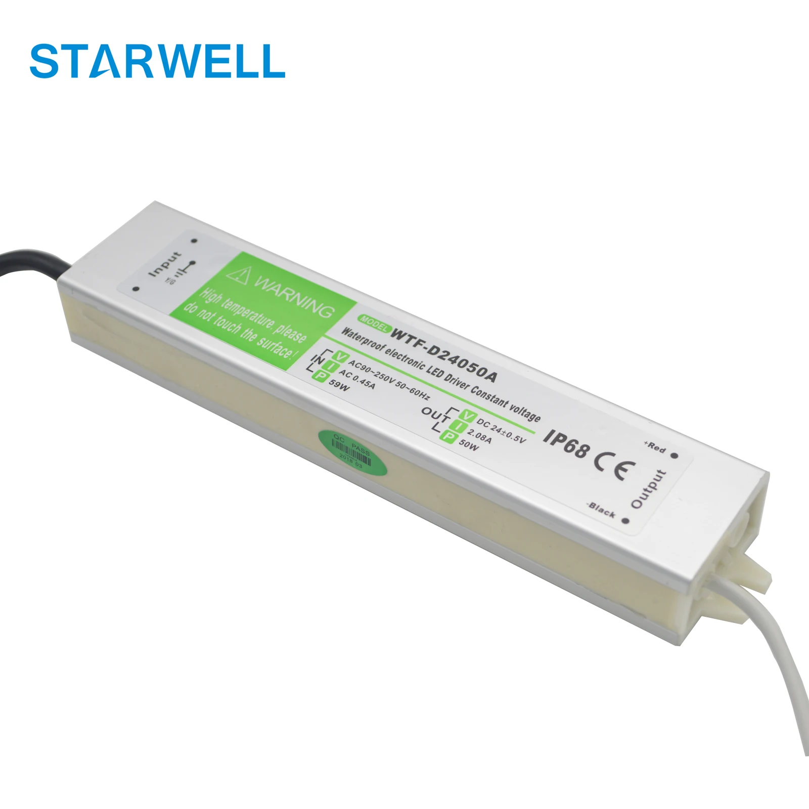  WTF-D12050A 12V / 24V постоянное напряжение Тип 50W IP67 Светодиодный